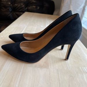 J. Crew black suede heels, size 7.5